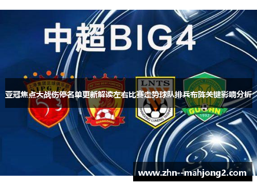 亚冠焦点大战伤停名单更新解读左右比赛走势球队排兵布阵关键影响分析 亚冠焦点大战伤停名单更新解读左右比赛走势球队排兵布阵关键影响分析